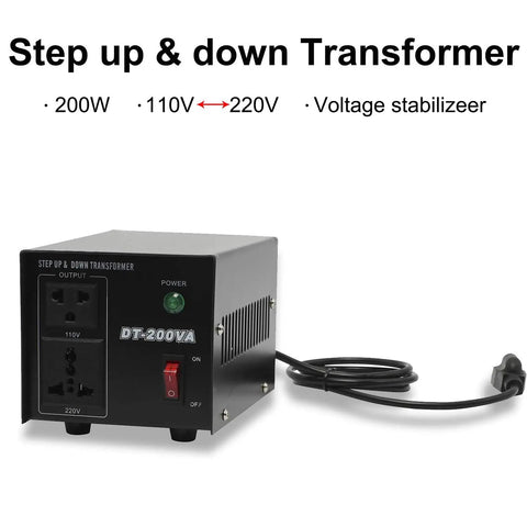 Beefy Heavy Duty Voltage Converter Transformer Step Up Down 110V To 220V And 220V To 110V For International Travel And Home Use