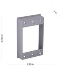 Weatherproof 1 Gang Outdoor Electrical Extension Box With 18.3 Cu In Capacity Die Cast Aluminum Construction Grey Finish