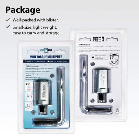 3.4 To 1 Compact Torque Multiplier For Auto Maintenance, Delivers Up To 600 Newton Meters Output, One Half Inch Drive From Male To Female Adapter, Handy Labor Saving Lug Nut Tool For Tire Changes, 443 Foot Pounds