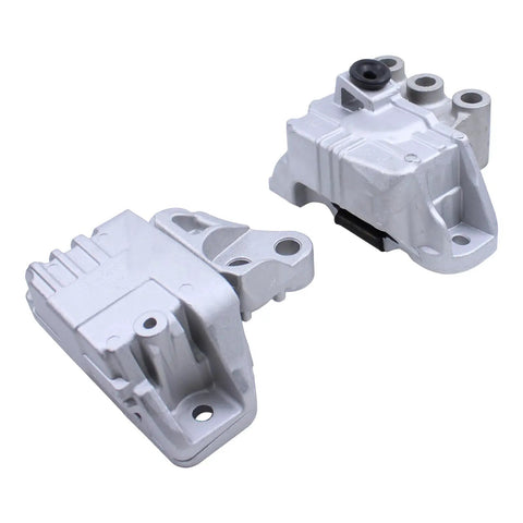 Heavy Duty Right Lower Engine Motor Mount Transmission Mount With Torque Strut Bracket Rock Solid Direct Fit Street Ready Straight Swap For Fiat 500X And Jeep Renegade motor mounts in silver finish.