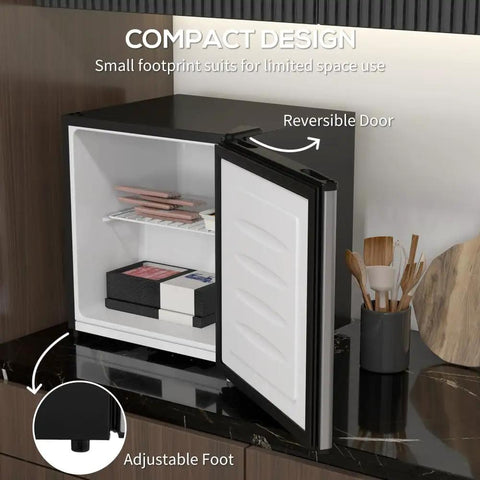 Real Deal 1.1 Cubic Foot Upright Mini Freezer With Quick Dial Thermostat And Smooth Reversible Door No Sweat Cooling Setup For Dorms Apartments Rv Trailers, compact design with reversible door.