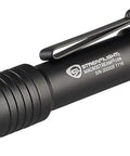 MacroStream USB Rechargeable EDC Flashlight With 500 Lumens And 2000 Candela Compact Pocketable LED Light Black angled view