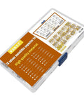 Massive 600Pcs Multilayer Ceramic Capacitor Assortment Kit 22pF To 1uF For DIY Electronics, 50V Rating, in plastic storage box