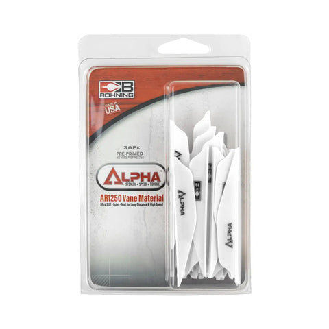 AR 1250 Vane 2.8 Inch White 36 Pack Delivers Stealth Speed And Torque displayed in clear packaging