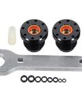 Front Mount Hydraulic Steering Cylinder Seal Kit With Pin Wrench For Pivot Front Mount Cylinders, Premium Aftermarket Replacement Fits HC5340 HC5341 HC5342 HC5343 HC5344 HC5345 HC5346 HC5347 HC5348 HC5358 HC5365, Easy Install