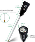295mm Long Soil Moisture Sensor And PH Tester Probe Kit For Plants Trees Lawns Farms Indoor And Outdoor Use Deep Root Penetration