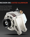Beefed-Up Alternator Replacement For Toyota Corolla Matrix Celica MR2 Spyder And Pontiac Vibe 2000-2008 1.8L 80 Amp 6 Groove Pulley