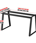 Built Different Heavy Duty Metal Table Legs Matte White Industrial Desk Legs Rock Solid Bench Legs With Adjustable Foot Caps Quick Assembly For Weekend Diy Projects And Rustic Furniture Builds, dimensions 100/115/135CM.