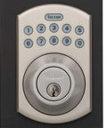 Refurbished Keyless Electronic Deadbolt With Remote For Home Security Single Cylinder Smart Door Lock Easy Install Dope Convenience Ready To Go Right Now close-up.
