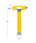 Emergency Water And Gas Valve Shut Off Tool With Corrosion Resistant Cast Aluminum Construction, High Visibility Yellow Handle