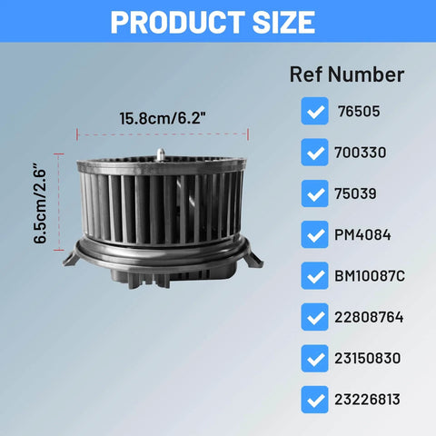 Brushless HVAC Heater Blower Motor For Chevy GMC Cadillac - Direct-Fit Plug-And-Play Replacement For Silverado 2015-2020