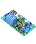 12V Digital LED Countdown Timer And Delay Relay Module With Adjustable 1 To 99 Seconds Or Minutes Trigger on circuit board