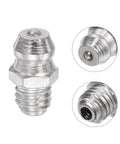Nickel Plated Iron Straight Grease Fitting M6 x 1mm Thread Hydraulic Grease Fittings Set 100 Pcs Built To Last