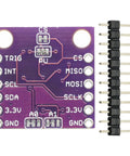 Front view of Compact Digital 3D Hall Sensor Module for No Contact Linear Displacement with I2C and SPI Outputs