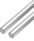 2 Pack 20mm By 200mm Solid Case Hardened Chrome Plated Linear Rail Rod Shafts side view CNC DIY Projects 3D Printers Model Cars Aircraft