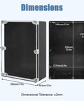 Rock Solid Ip65 Waterproof Project Box Abs Plastic Electronic Enclosure Tough As Nails Junction Case display dimensions 10.3x7.1x3.7 inches