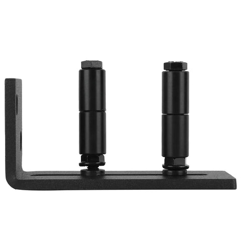Heavy Duty Floor Mount Sliding Barn Door Guide With Adjustable Carbon Steel Bottom Roller, Wall Mounted Bracket, Flush Floor Design for Clean Look