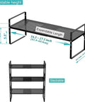Expandable Cabinet Storage Shelf Organizer Rack Built Tough And A Real Workhorse Heavy Duty Steel Stackable For Kitchen Pantry Garage