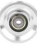 Aluminum 80mm Pulley Wheel For Cable Machines And Gym Equipment, Lightweight Smooth Running Replacement Pulley For Home Gyms, Fitness Stations, And Garage Door Systems, front view