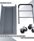 Heavy Duty Flatbed Cart 2200 Lb Capacity Workhorse Foldable Platform Truck Industrial Grade Steel Hand Push Dolly components