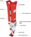 Handheld Fertilizer Seeder And Seed Planter With Adjustable Height And Depth For Broadcasting Peanuts Corn And Soybeans, labeled parts