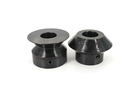 90 Degree Bead Roller Dies Set For Sheet Metal Hem Formation, 6.35mm (1/4 Inch) Angle Die With Black Oxide Coating
