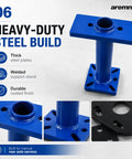 Pro Grade Wheel Bearing Removal Tool Rear Axle Puller Installer Kit With Abs Tone Ring Fits 1995 2020 Toyota Tacoma Tundra 4Runner Hilux 100mm to 140mm blue steel