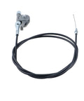 Throttle Cable Kit For Wacker CT36 CT48 Trowels, Fits Multiple Part Numbers 5100034471 5000163391 5000010369 5000164648, Includes One Cable Assembly For Smooth, Responsive Throttle Control. black throttle cable assembly with metal fittings