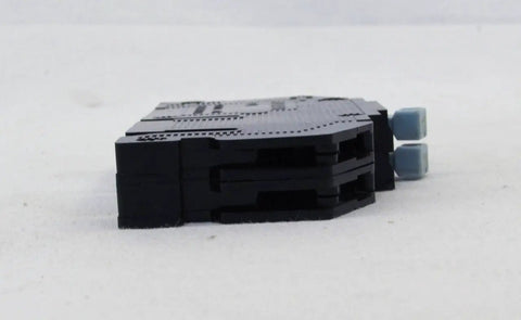 Side view of R38-15 15 Amp 120 Volt Tandem Breaker Twin 1 Pole Unit With Screw Wire Terminals 10K AIC RC38 Series Replacement Circuit Breaker