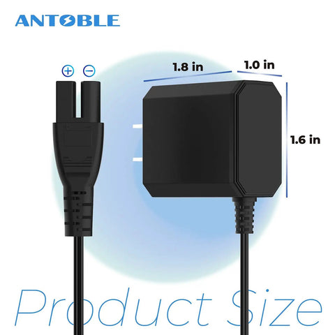 8.6V Pool Vacuum Charger For Pool Blaster Catfish Li And Water Tech Vac Cleaners Replacement Power Supply LC099-2SK side view with size