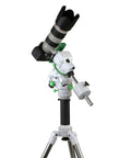 Star Adventurer GTi Mount Head Kit with DSLR attached on tripod for astrophotography