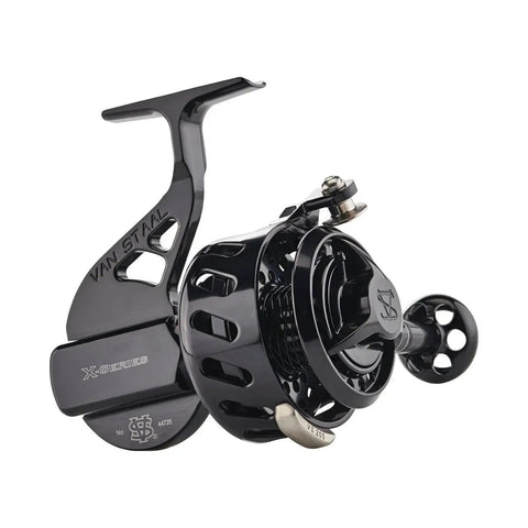 X2 Bailless Spinning Reel 300 Size Black Beefy Machined 6061 One Piece Body Fully Sealed With Titanium Main Shaft For Saltwater Anglers