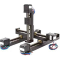 Integrated 3 Axis Gantry Linear Stage Module Featuring T Type Slide Rails And 28mm Stepper Motor with wires, showcasing precise construction.