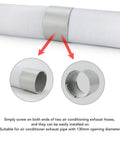 Universal 5 Inch Air Conditioner Exhaust Hose Connector Vent Coupling Extension Clockwise And Counterclockwise Thread Easy To Install