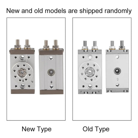 Comparison of new and old models of Fifteen Millimeter Aluminum Alloy Pneumatic Cylinder With 0 To 180 Degree Rotary Actuator, MSQB-10A