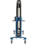 Hardcore 8 Foot Mobile Industrial Cooling Barrel Fan With Six Aluminum Blades And Variable Speed EC Motor front view on wheels