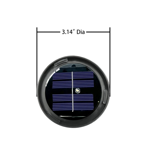 2 Pack Replacement Solar Light Parts For Outdoor DIY Lotus Crackle Glass Globe Lamp With Warm White LED Waterproof Bottom Kit