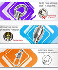 Interlock Snap Ball Bearing Fishing Swivels For Saltwater And Freshwater Tackle High Strength Corrosion Resistant Leader Lure Line Connectors 25 Pieces 20 Lb Capacity, ball bearing and snap details