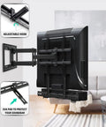 Totally Locks In Soundbar Mount And TV Bracket Holds Up To 20 Lbs Universal Fit For Bars With Or Without Holes wall mounted with adjustable hooks.