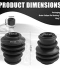 Product dimensions of 4 Pack Rubber Brake Caliper Pin Bushing Kit For Your Ride Dust Resistant Slide Pins Boots With Rings