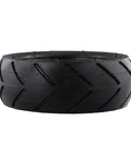 6 Inch 150x50 Solid Outer Tire For Electric Skateboards And Off Road Surf Scooters, flat-free black rubber tire, side view