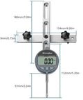 Digital Table Saw Gauge With Dial Indicator 0-1 Inch Range CNC Machined Aluminum Bar For Fence Alignment On Table Saws And Bandsaws