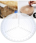 VISLONE clear acrylic round center finder compass for drawing circles in woodworking and lathe work