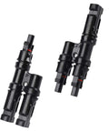 One Pair Solar Branch Y Connector For Parallel Connection Between Solar Panels FMM MFF MC4 Branch Connector Plug And Play Adapter Black