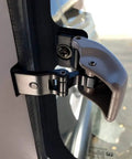 Rear Quarter Window Hinge Pivot And Latch For First Gen Tacoma Tundra 1995 2004 Xtracab 2000 2006 installed close-up