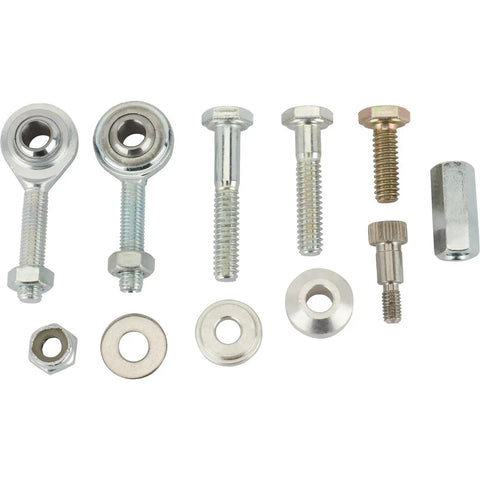 Universal Dual Carb Linkage Kit For Synchronized Throttle Connects Two Carbs For Unified Butterfly Action Plug And Play Fit For A Wide Range of carbureted engines, metal linkage hardware set