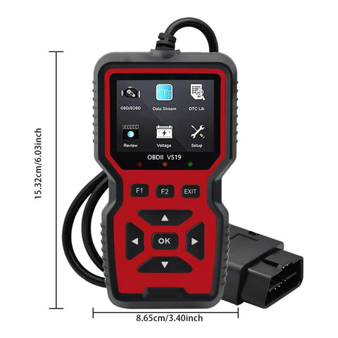Must Have OBD2 Scanner Diagnostic Tool With Check Engine Code Reader And Reset Battery Voltage Tester Modes Six And Eight