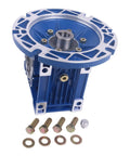 Worm Gear Speed Reducer 10 To 1 Ratio 56C Mount Hollow Shaft Output 637 Lb In 2.06 HP At 1750 RPM Heavy Duty Industrial Gearbox