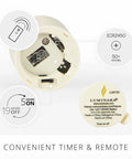 Flameless Flickering Tealights In Pearl Ivory Set Of 4 Realistic LED Flame Battery Operated Votive Candles bottom view
