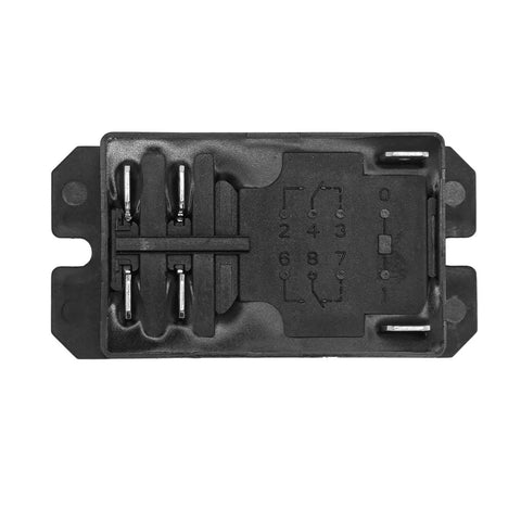 Close-up of Two Pack DPST Furnace Relay Replacement - Genuine OEM Quality, dual pole single throw relay for heating system installation.